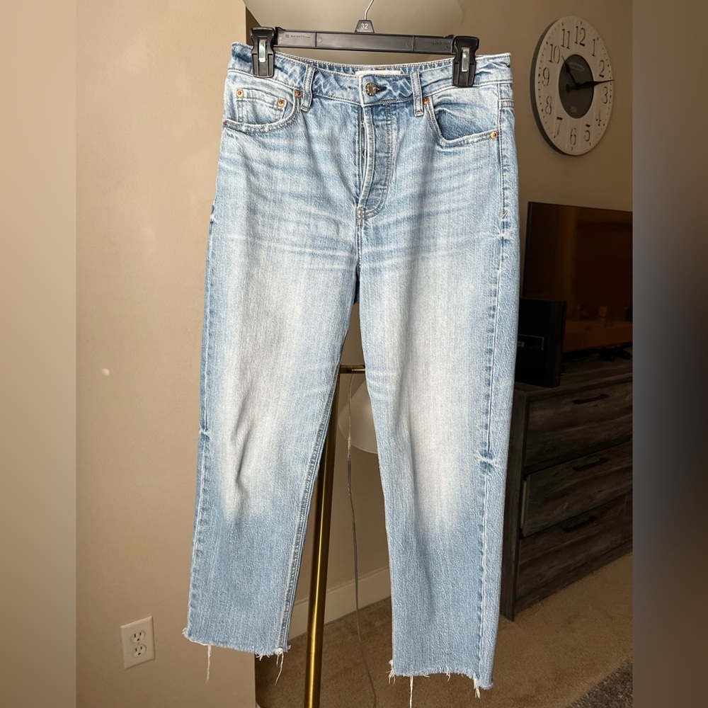Daze denim button fly crop jeans size 28